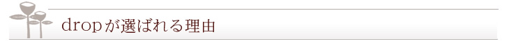 dropが選ばれる理由